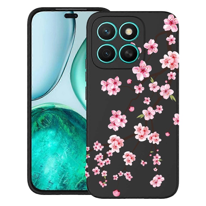 BestCase® Husa Premium Silicone Compatibila cu Xiaomi 15T, cu Design Japan Cherry tree, Microfibra in interior, 3100017 PB 1475