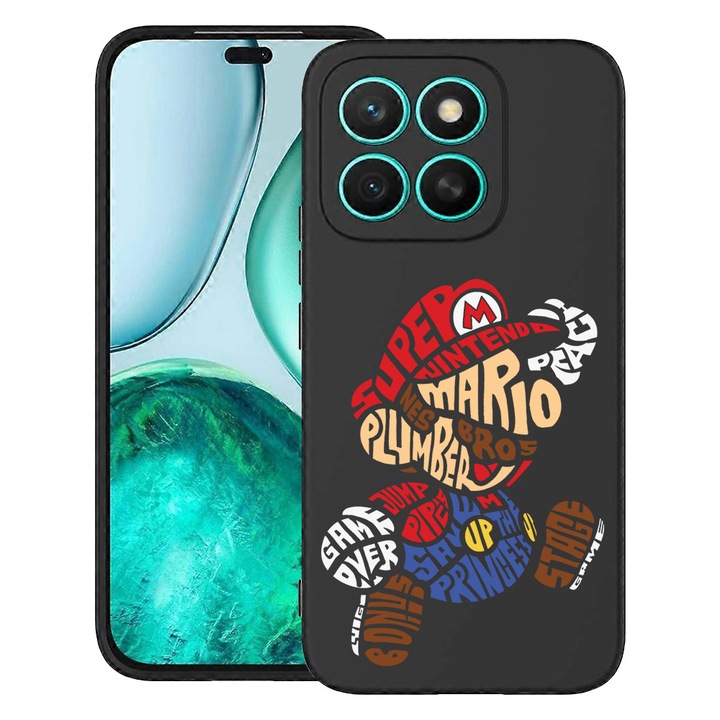 BestCase® Husa pentru Motorola Moto G86 cu Design Calligraphy Super Mario, TPU Mat Ultra Slim, 2060077 B 1524