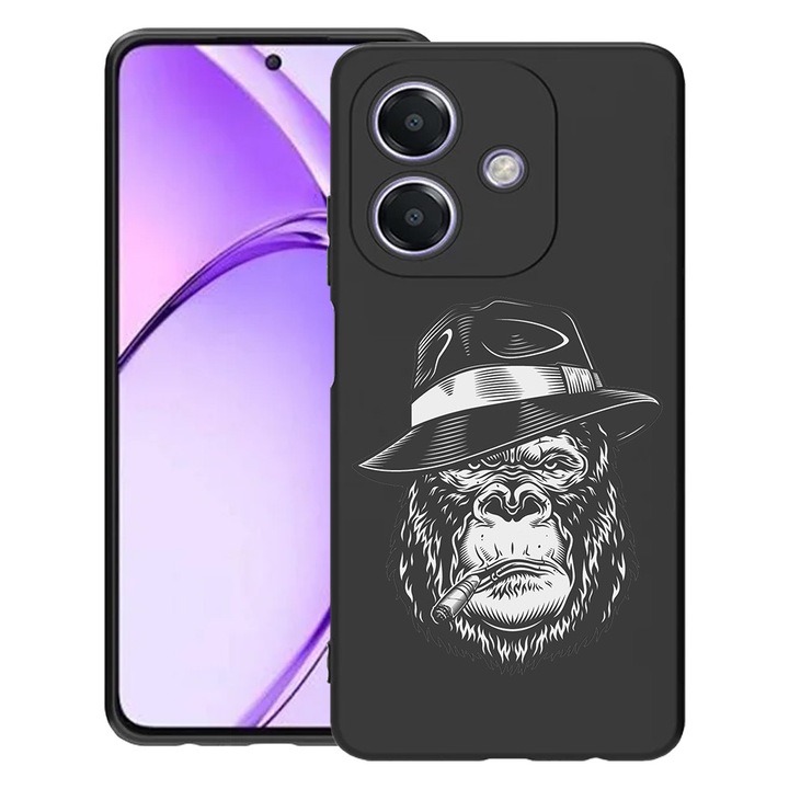 BestCase® Husa pentru OPPO A60 5G / A40 / A40M, Maffia Monkey, Slim Silicon 0.8MM, Antisoc, Protectie camera si ecran, 1994500 B 1492
