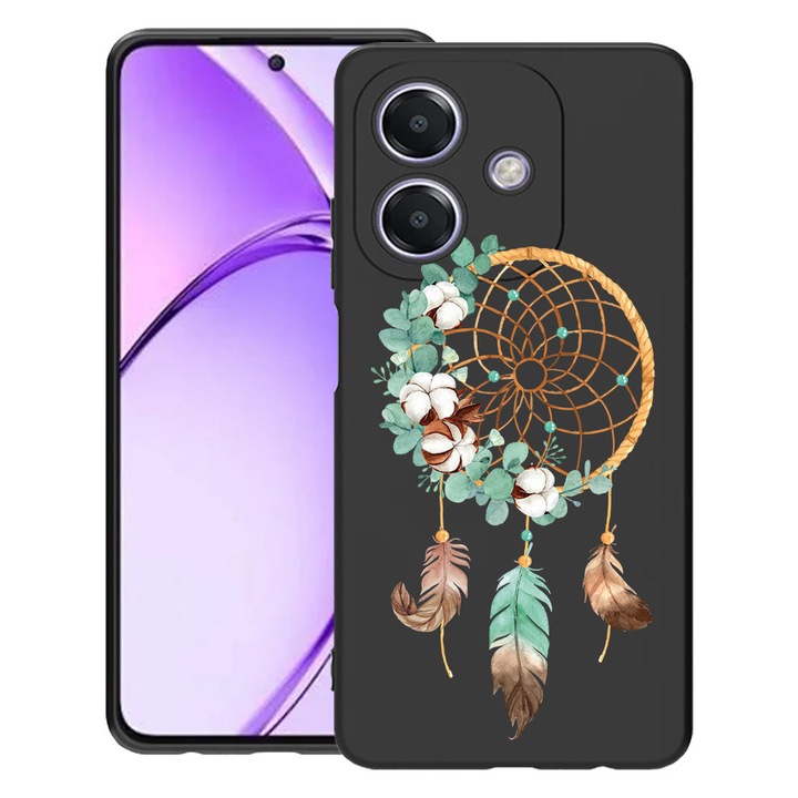 BestCase® Husa pentru OPPO A60 5G / A40 / A40M, Dreamcatcher, Slim Silicon 0.8MM, Antisoc, Protectie camera si ecran, 1994500 B 950