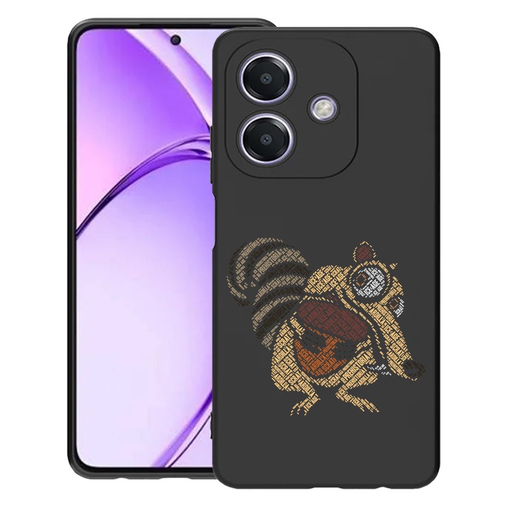 BestCase® Husa pentru OPPO A60 5G / A40 / A40M, Calligraphy Scrat, Slim Silicon 0.8MM, Antisoc, Protectie camera si ecran, 1994500 B 1543