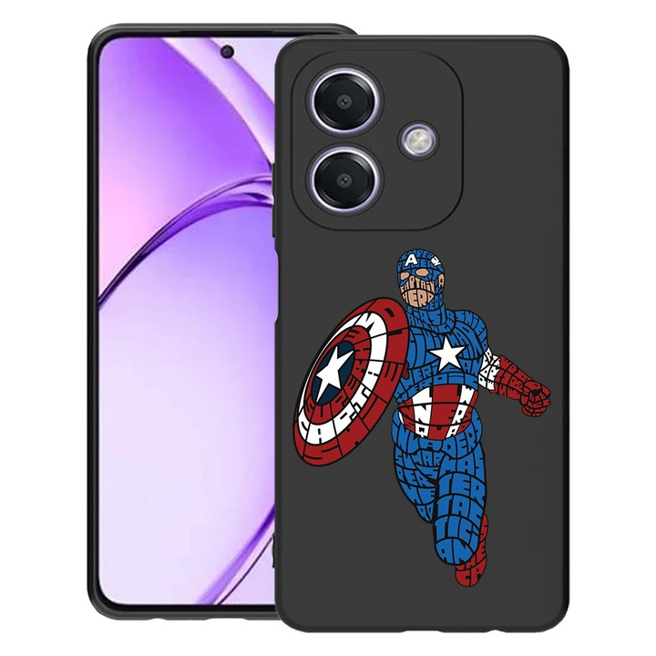 BestCase® Husa pentru OPPO A60 5G / A40 / A40M, Calligraphy Stripes Hero, Slim Silicon 0.8MM, Antisoc, Protectie camera si ecran, 1994500 B 1529