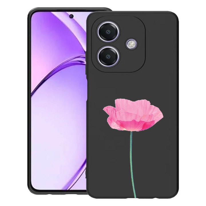 BestCase® Husa pentru OPPO A60 5G / A40 / A40M, Rose - Pastel Pink, Slim Silicon 0.8MM, Antisoc, Protectie camera si ecran, 1994500 B 693