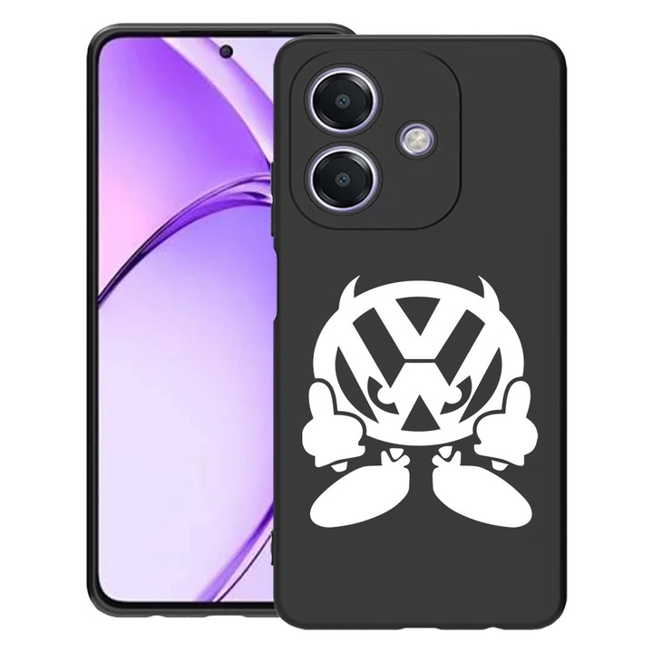 BestCase® Husa pentru OPPO A60 5G / A40 / A40M, VW Devil, Slim Silicon 0.8MM, Antisoc, Protectie camera si ecran, 1994500 B 1641