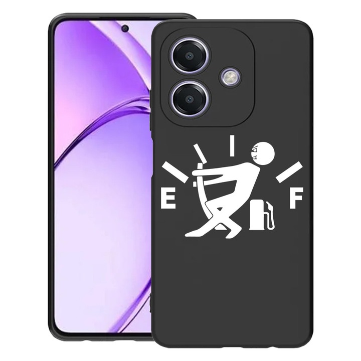 BestCase® Husa pentru OPPO A60 5G / A40 / A40M, Out Of Fuel, Slim Silicon 0.8MM, Antisoc, Protectie camera si ecran, 1994500 B 1642