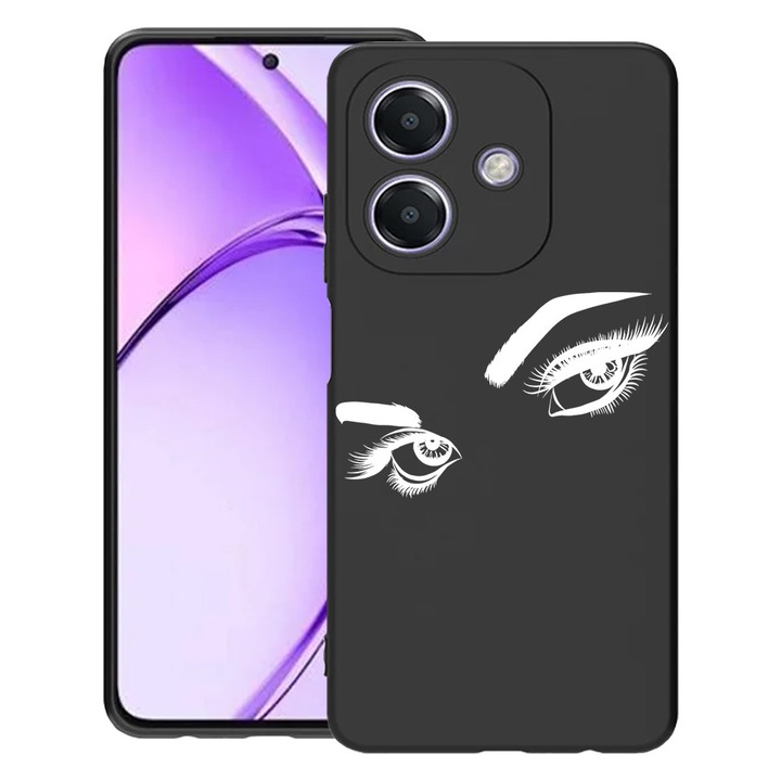 BestCase® Husa pentru OPPO A60 5G / A40 / A40M, Atractive Woman Eyes, Slim Silicon 0.8MM, Antisoc, Protectie camera si ecran, 1994500 B 1665