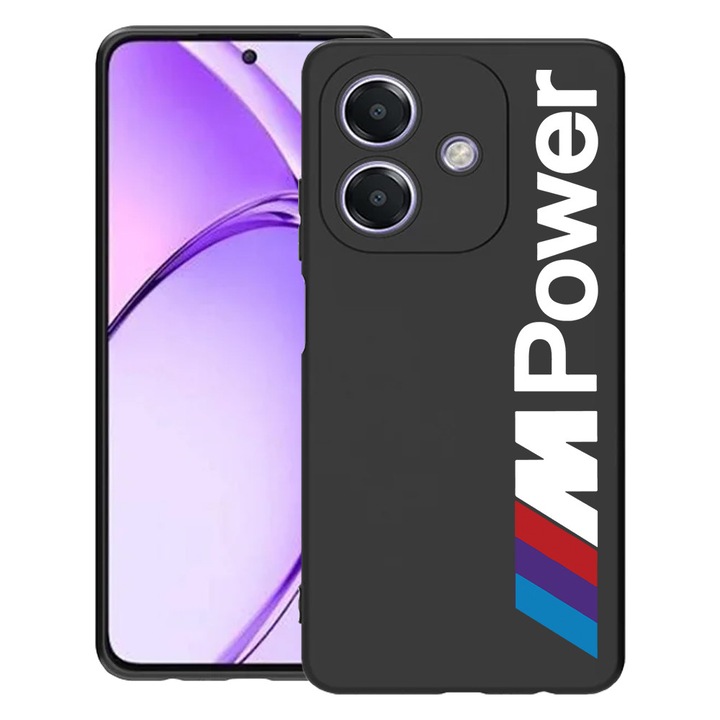 BestCase® Husa pentru OPPO A60 5G / A40 / A40M, BMW M Power, Slim Silicon 0.8MM, Antisoc, Protectie camera si ecran, 1994500 B 1654