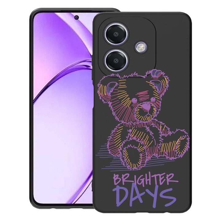 BestCase® Husa pentru OPPO A60 5G / A40 / A40M, Teddy Bear Brighter Days, Slim Silicon 0.8MM, Antisoc, Protectie camera si ecran, 1994500 B 1563