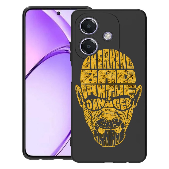 BestCase® Husa pentru OPPO A60 5G / A40 / A40M, Calligraphy Braking Bad, Slim Silicon 0.8MM, Antisoc, Protectie camera si ecran, 1994500 B 1516
