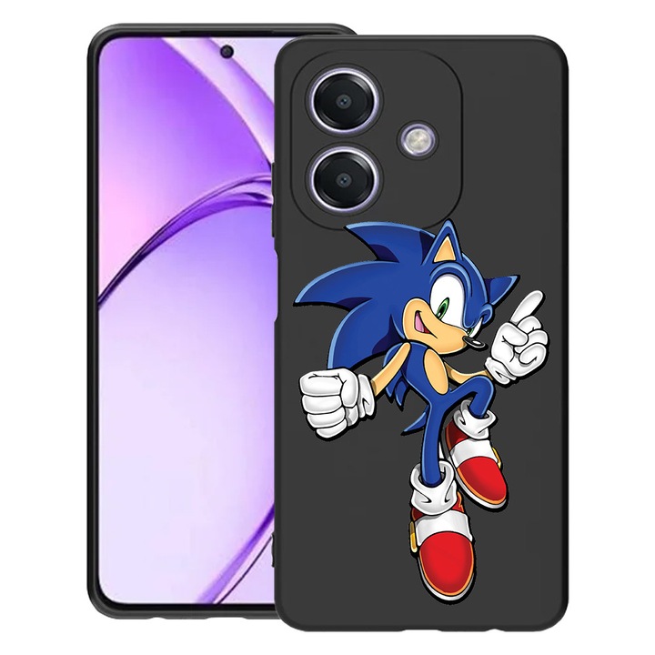 BestCase® Husa pentru OPPO A60 5G / A40 / A40M, Sonic Boom, Slim Silicon 0.8MM, Antisoc, Protectie camera si ecran, 1994500 B 1614