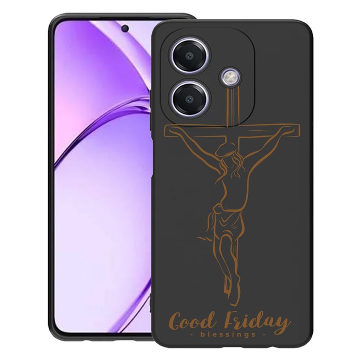 BestCase® Husa pentru OPPO A60 5G / A40 / A40M, Good Friday Blessing, Slim Silicon 0.8MM, Antisoc, Protectie camera si ecran, 1994500 B 1787