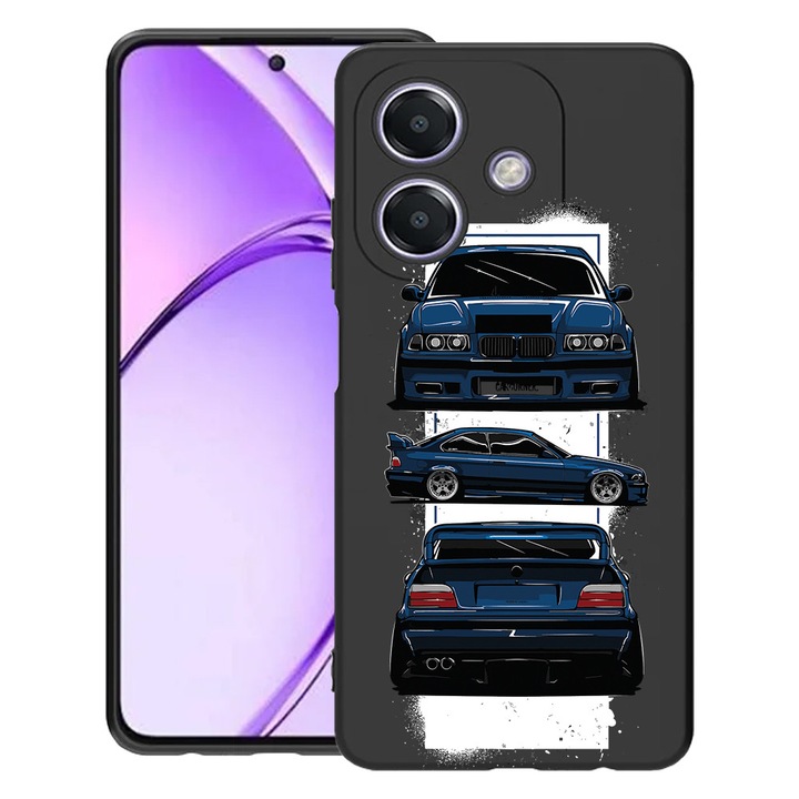 BestCase® Husa pentru OPPO A60 5G / A40 / A40M, The BMW E36, Slim Silicon 0.8MM, Antisoc, Protectie camera si ecran, 1994500 B 1446