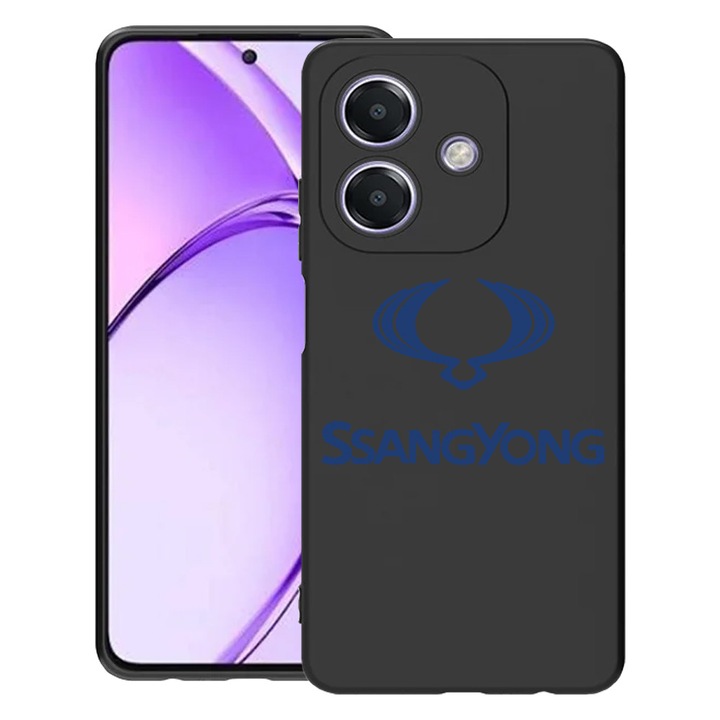 BestCase® Husa pentru OPPO A60 5G / A40 / A40M, SsangYong, Slim Silicon 0.8MM, Antisoc, Protectie camera si ecran, 1994500 B 1717