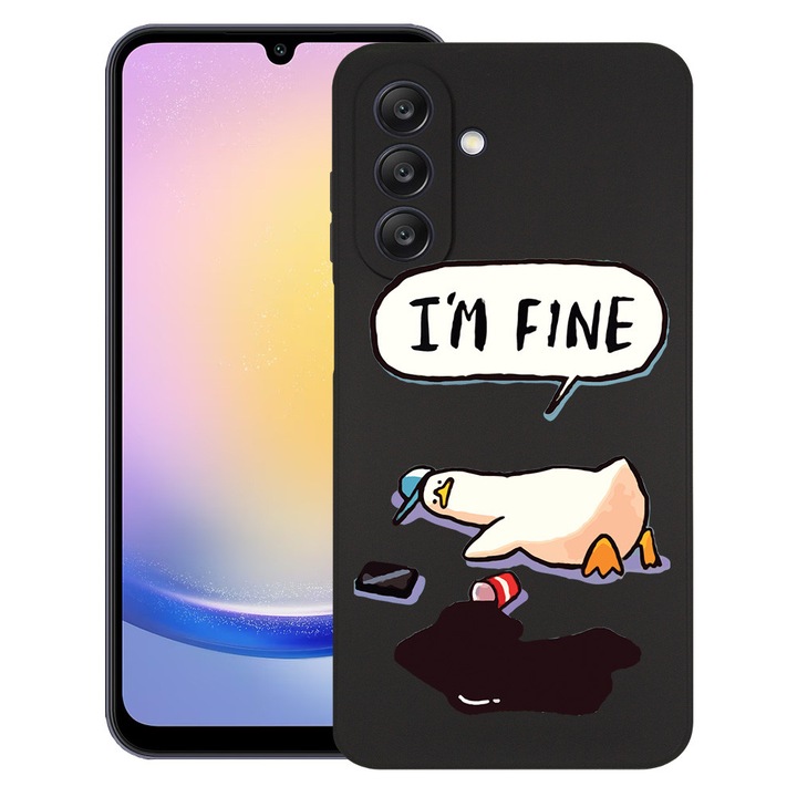 BestCase® Husa TPU Ultra Slim Compatibila cu Samsung Galaxy A57, Duck Life - I'm Fine, Protectie Camera, Rezistenta la uzura, 3128369 B 963