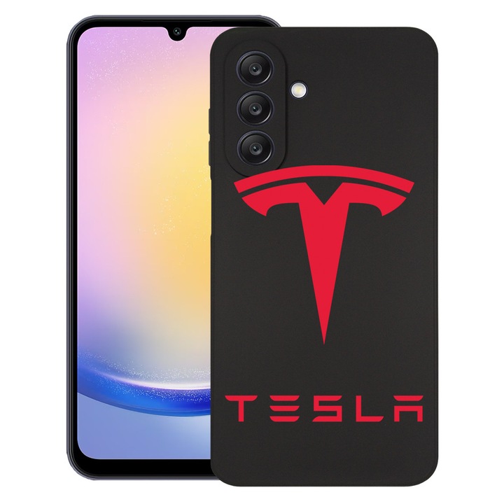 BestCase® Szilikon Ultra Slim tok Samsung Galaxy A17 5G-hez Tesla Red dizájnnal, 2042411 B 1711