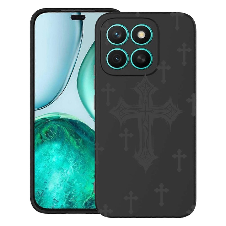 BestCase® Husa pentru Motorola Moto G86 cu Design Cross, TPU Mat Ultra Slim, 2060077 B 1474