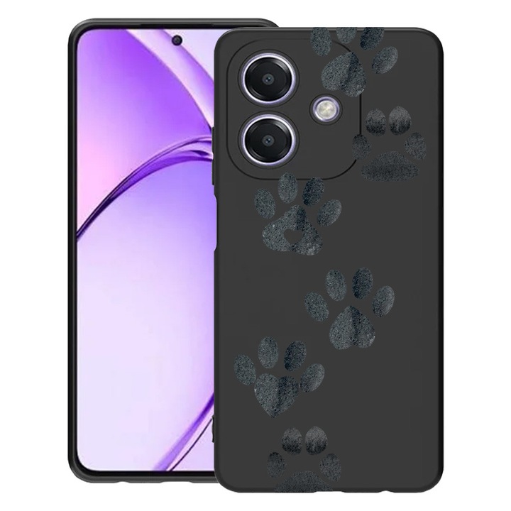 BestCase® Husa pentru OPPO A60 5G / A40 / A40M, Dog Paw, Slim Silicon 0.8MM, Antisoc, Protectie camera si ecran, 1994500 B 1013