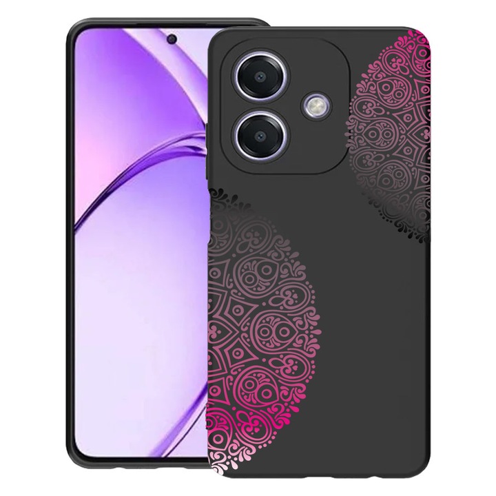 BestCase® Husa pentru OPPO A60 5G / A40 / A40M, Lace, Slim Silicon 0.8MM, Antisoc, Protectie camera si ecran, 1994500 B 92