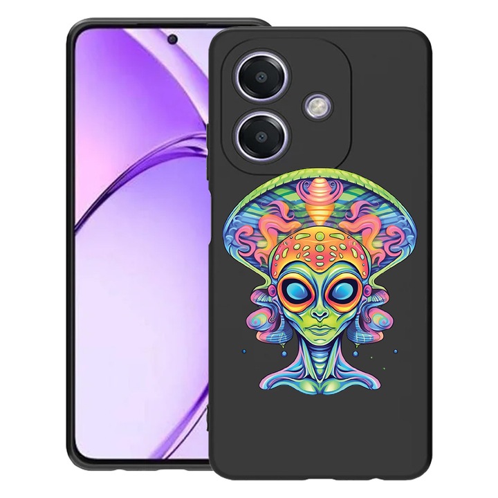 BestCase® Husa pentru OPPO A60 5G / A40 / A40M, Dream Colors Alien, Slim Silicon 0.8MM, Antisoc, Protectie camera si ecran, 1994500 B 1504