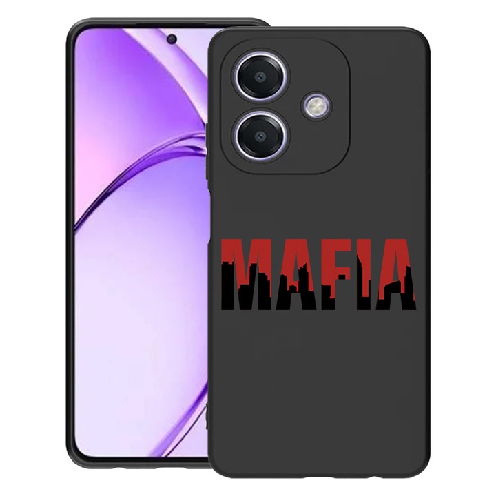 BestCase® Husa pentru OPPO A60 5G / A40 / A40M, Maffia, Slim Silicon 0.8MM, Antisoc, Protectie camera si ecran, 1994500 B 1687