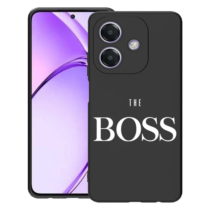 BestCase® Husa pentru OPPO A60 5G / A40 / A40M, The Boss, Slim Silicon 0.8MM, Antisoc, Protectie camera si ecran, 1994500 B 1612