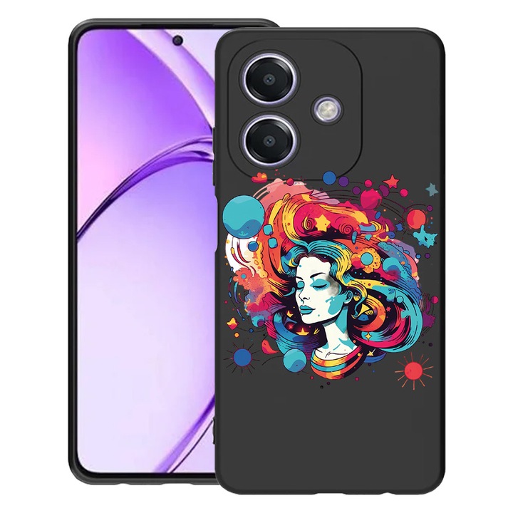 BestCase® Husa pentru OPPO A60 5G / A40 / A40M, Dream Colors - Woman, Slim Silicon 0.8MM, Antisoc, Protectie camera si ecran, 1994500 B 1581
