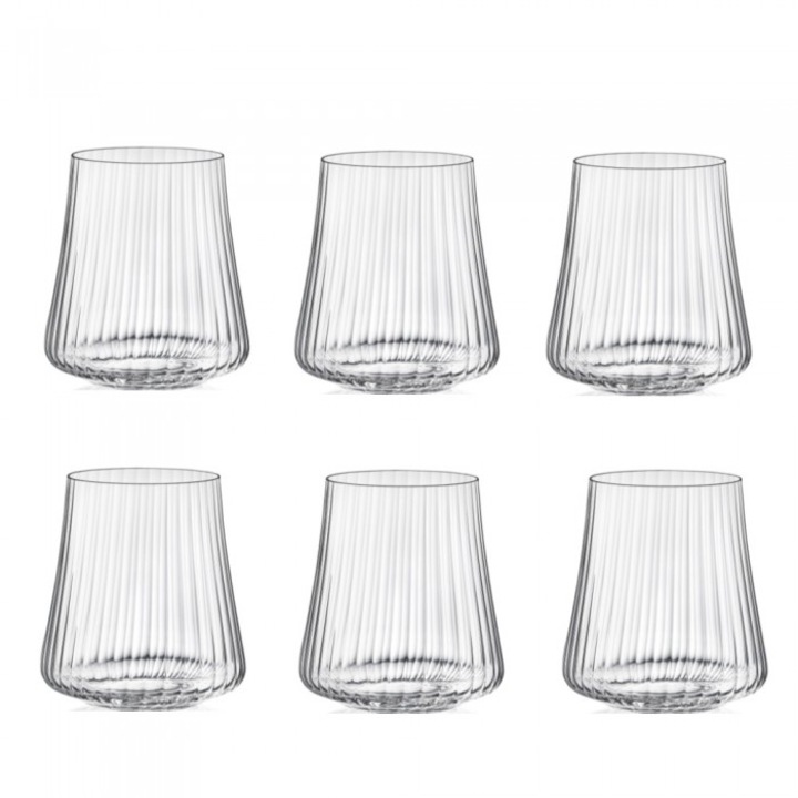 Set 6 pahare pentru apa Bohemia Cristal XTRA OPTIC 400ml