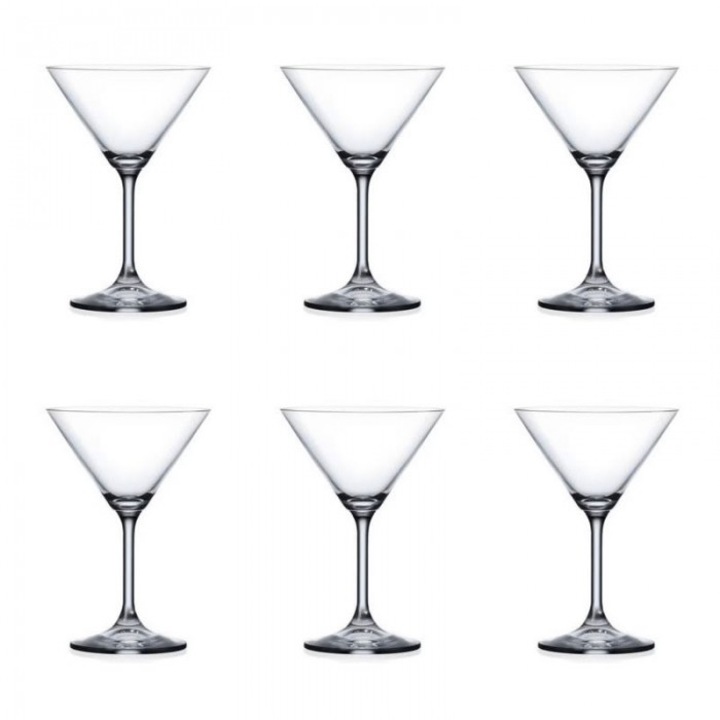 Set 6 pahare Bohemia Cristal pentru martini 280ml, special item