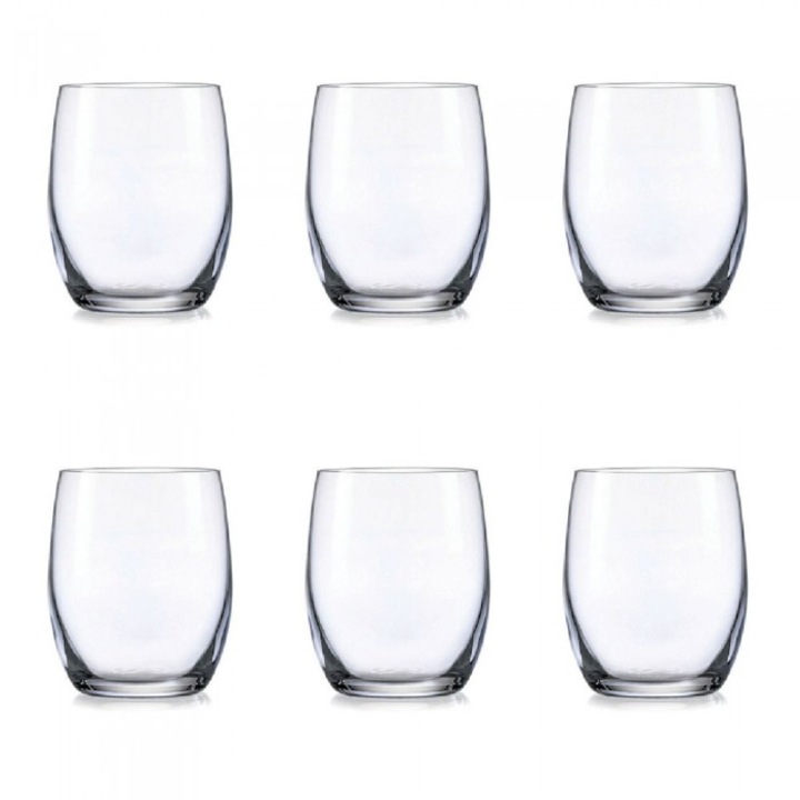 Set 6 pahare whisky BOHEMIA CRISTAL CLUB 300ml