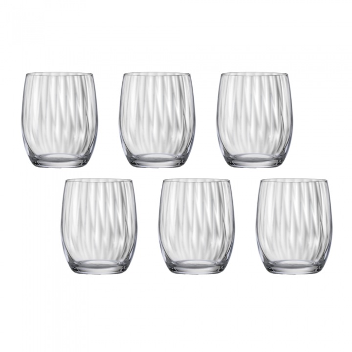 Set 6 pahare cocktail BOHEMIA CRISTAL WATERFALL 300ml
