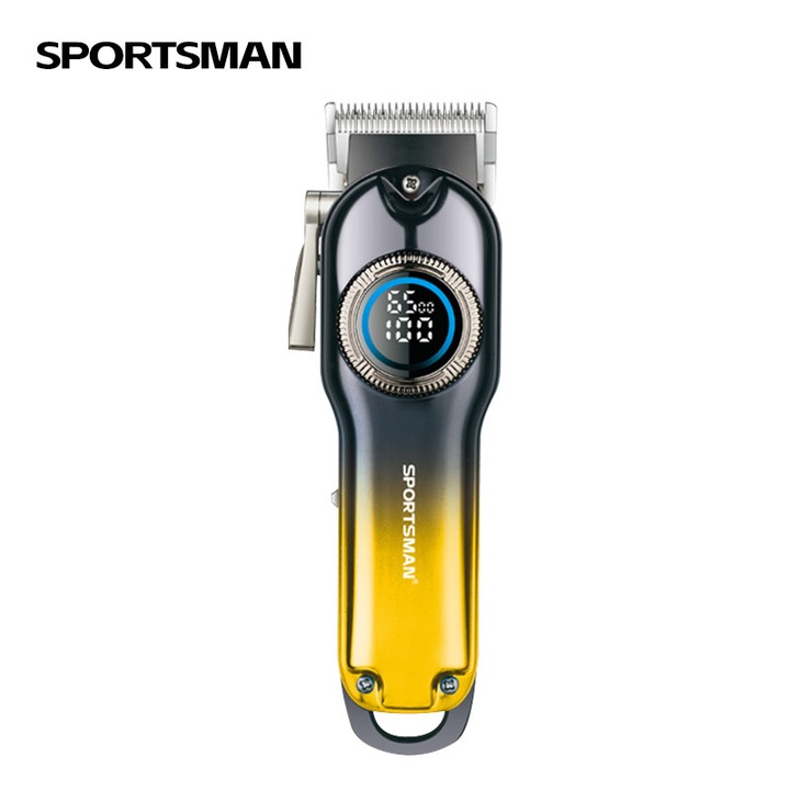 Masina de tuns profesionala pentru barbati - Masina de tuns fara fir, Baterie litiu 1500mAH, 150 de minute de utilizare continua la incarcare completa, Masina de tuns cu afisaj LCD, Masina de tuns pentru tuns, Potrivita pentru calatorii
