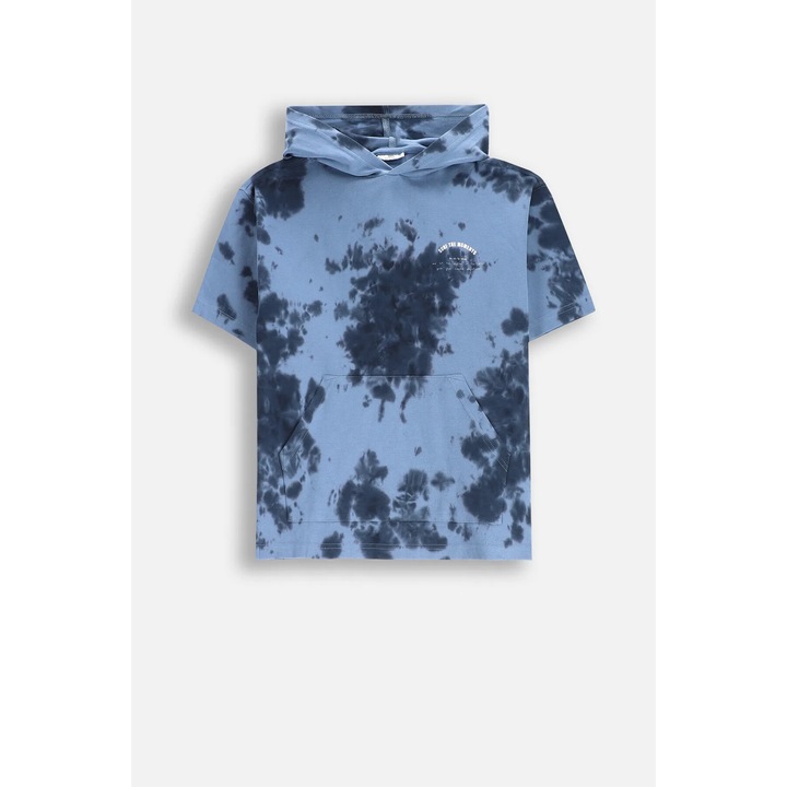 Tricou cu gluga, Coccodrillo, bumbac, pentru baieti, albastru