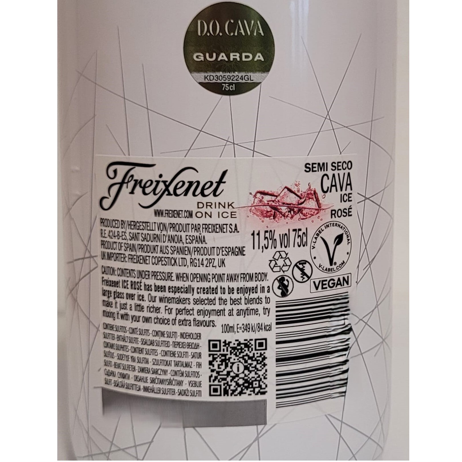 Vin spumant Freixenet ICE Rose Cuvee Especial Cava, 0.75l - eMAG.ro