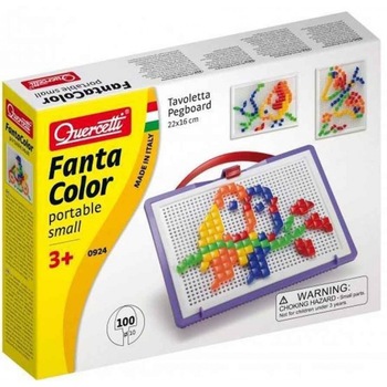 Joc Quercetti Fanta Color portabil, 100 piese - 10 mm Joc Quercetti Fanta Color portabil, 100 piese - 10 mm