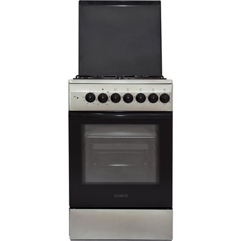 Aragaz Samus SM 550 NSSE, 4 arzatoare, Cuptor electric, 48 litri, Clasa A,3 Ani Garantie, Inox Aragaz Samus SM 550 NSSE, 4 arzatoare, Cuptor electric, 48 litri, Clasa A,3 Ani Garantie, Inox