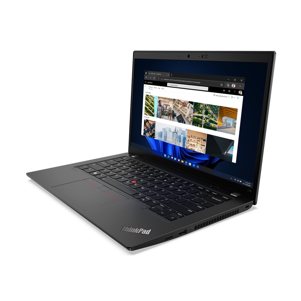 Laptop Lenovo ThinkPad L14 Gen 4 (Intel), 14" FHD IPS 300nits Touch Screen, Intel Core i7-1355U 10-core, 32 GB DDR4, 256 GB SSD m2 PCIe, Intel Iris Xe Graphics, Windows 11 Pro, 1.40 kg. Thunder Black, Nano-SIM card slot, 4G LTE
