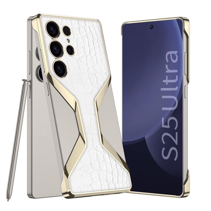 Калъф за Samsung Galaxy S25 Ultra, Levitation ultra luxury Agora, Бял
