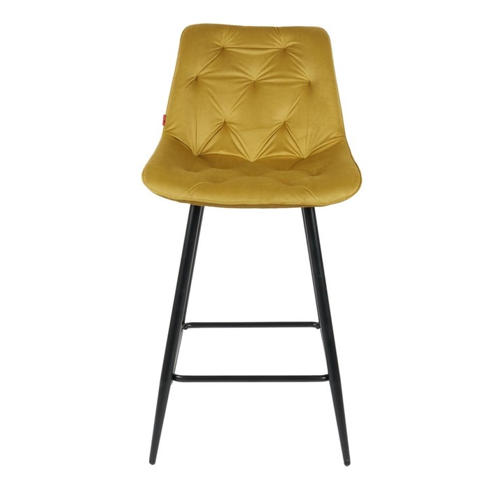 Scaun Bar KJC274, 51 x 57.5 x 99 cm, Mustar