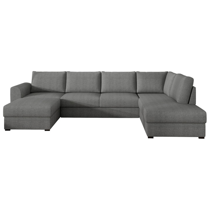 Coltar rabatabil Szafran Dreapta, MIRJAN 24, gri, 188x305x85 cm