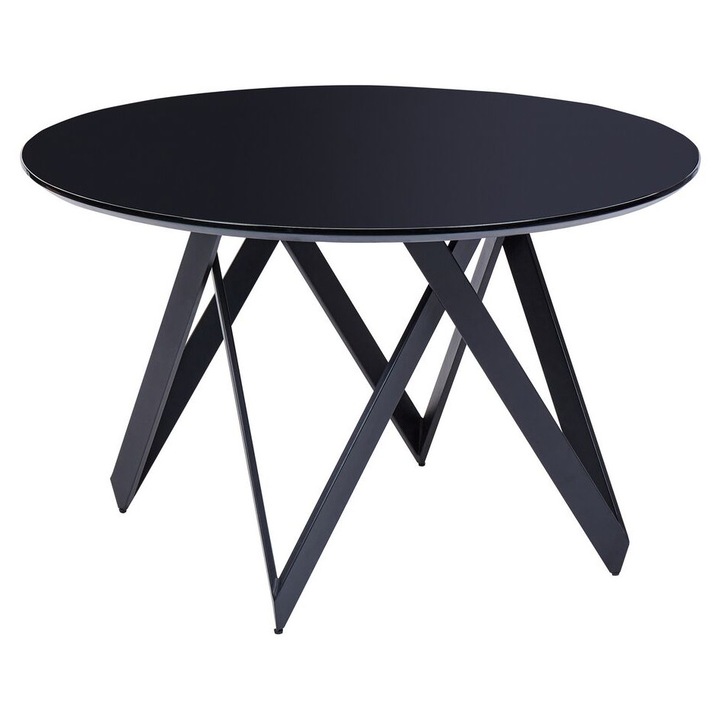 Masa de dining OXHILL Negru 120 cm 120 cm