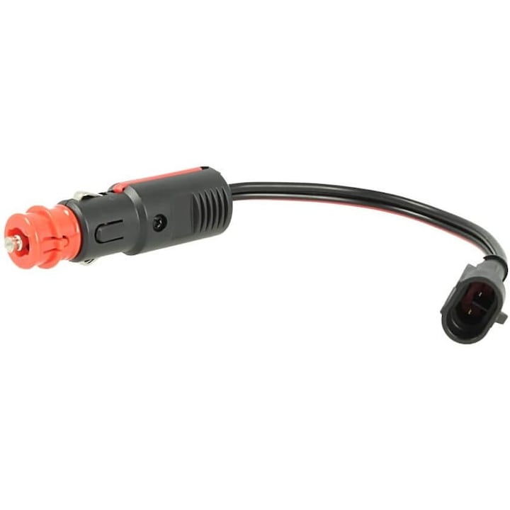 Cablu adaptor pentru redresor – Conectare la priza tip bricheta 12V (standard + BMW DIN), cu siguranta integrata