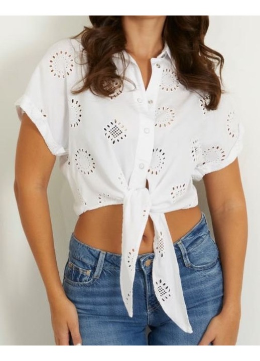 Női ing, Pepe Jeans, W4GH34WG822 F0E1, normál, fehér, lyocell, XL INTL