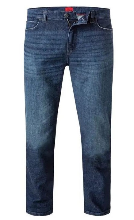 Férfi farmer 50511361 405, HUGO, Pamut/Elasztán, Sötétkék, W34-L32 US