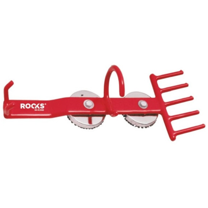 Suport magnetic pentru scule, ROOKS, 15 kg, rosu