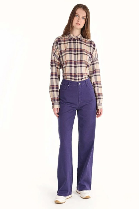 Pantaloni De Dama Mov Regular Fit CL1065019, Mov