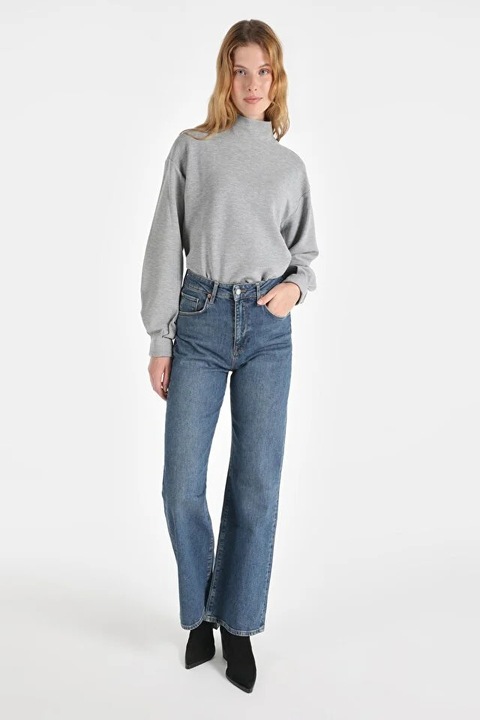 Pantaloni De Dama Albastru Regular Fit 900 Laris Cl1066402 8683197919830