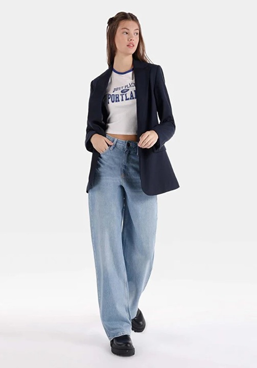 Pantaloni De Dama Albastru Regular Fit 970 Berry 8684112041605