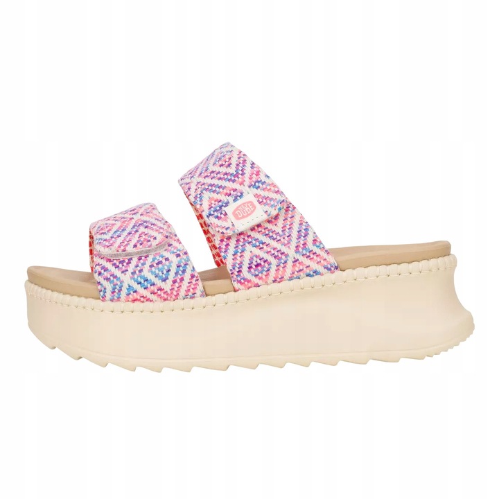 HeyDude, Slapi Femei Flatform Spuma EVA, Delray Slide Surf Baja, Roz, Roz, 36