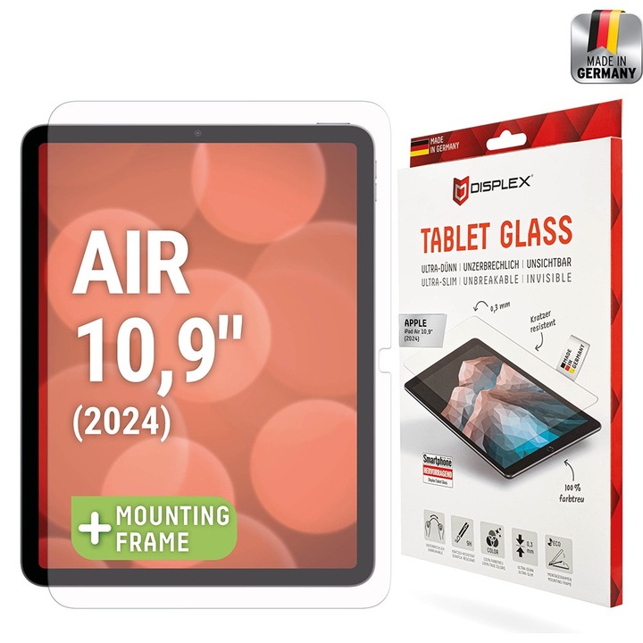 Folie Protectie Display compatibila cu iPad Air 11 2024, C75, FlexiGlass 9H, Transparent