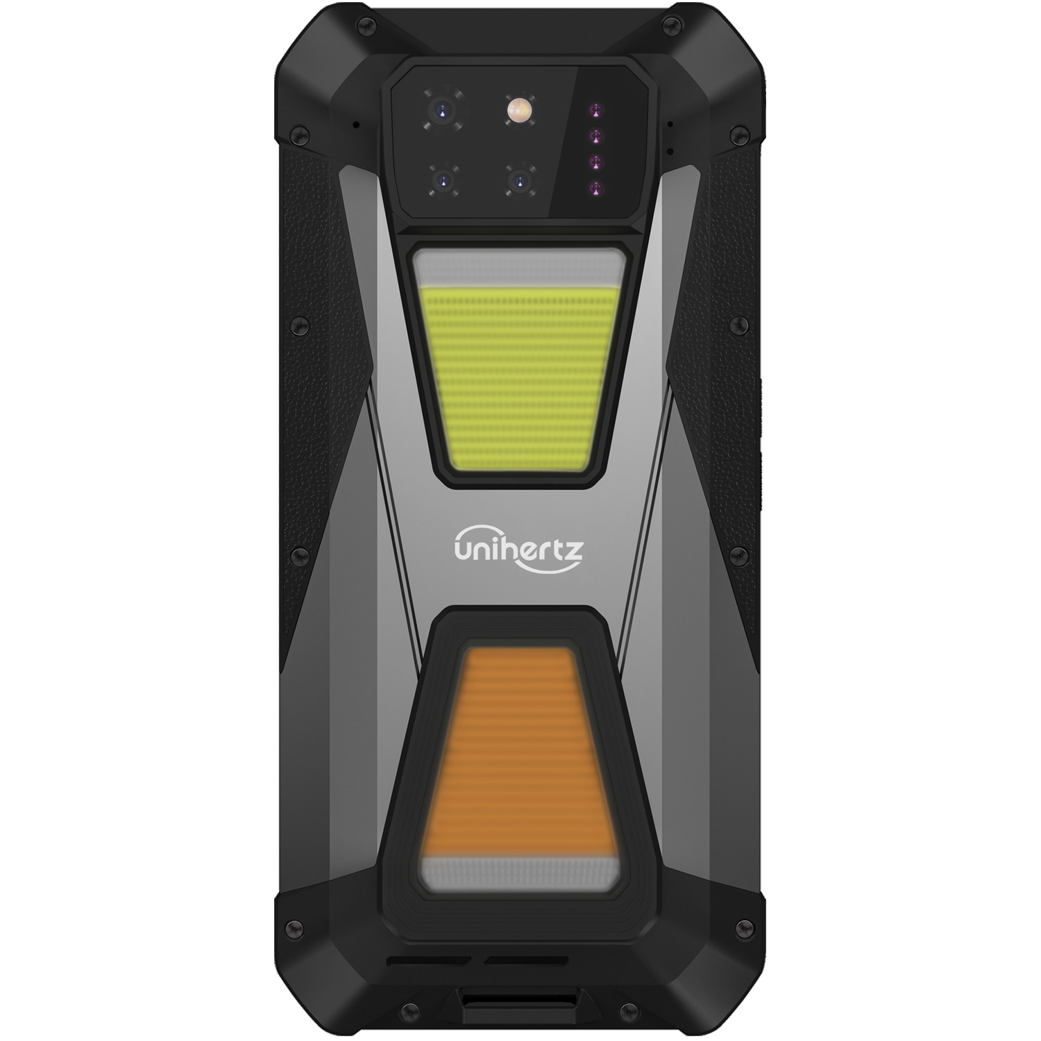 Telefon mobil Unihertz Tank 3s, Dual SIM, 5G, 6.79' 120Hz Full HD+, MTK Dimensity 8200, 24GB RAM (12GB + 12GB EXT), 256GB, Video Proiector Laser DLP, NFC, IP68, Android 14